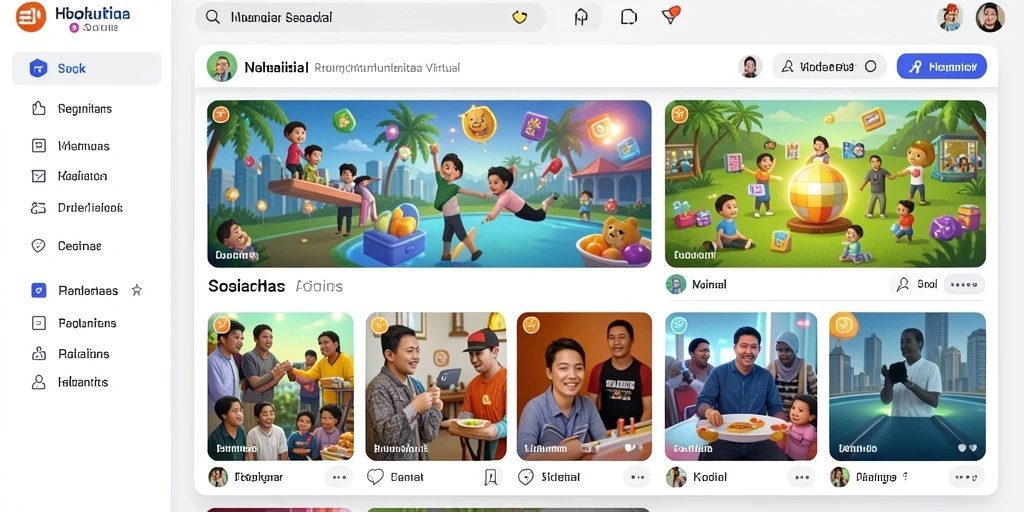 Tampilan awal yang menarik dan penuh warna.
