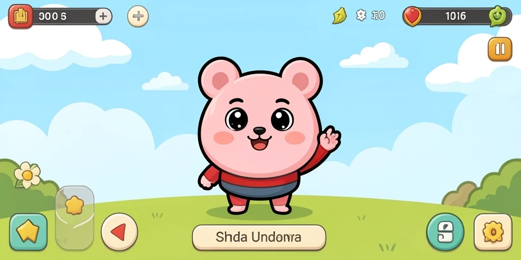 Tampilan awal game yang menarik dan user-friendly.
