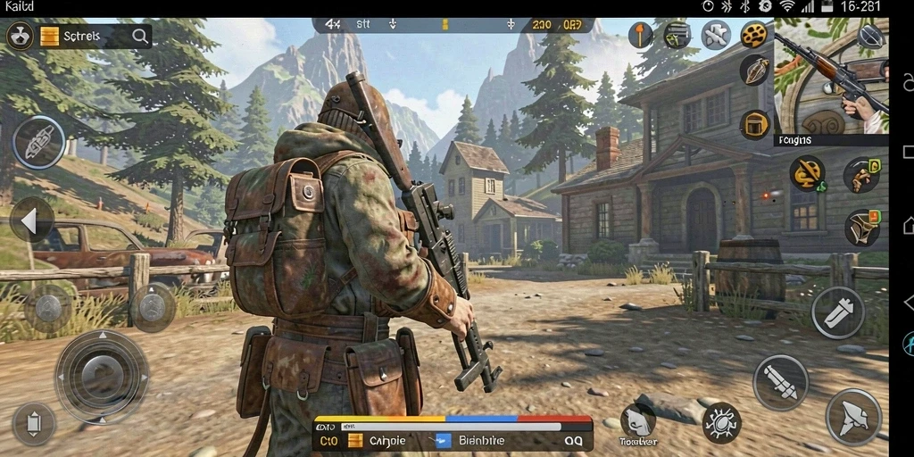 Screenshot menunjukkan karakter utama dalam aksi penuh petualangan.