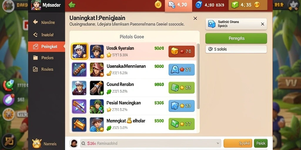 Tampilan antarmuka yang intuitif dan mudah dinavigasi.
