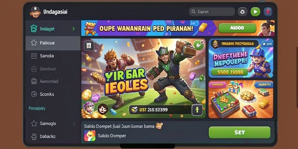 Tampilan awal yang menarik dan ramah pengguna.