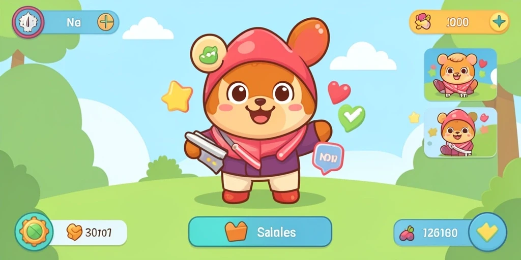 Tampilkan gameplay seru dengan antarmuka yang menarik.