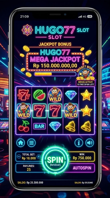 Cuplikan layar menu unduhan hugo77 untuk perangkat Android